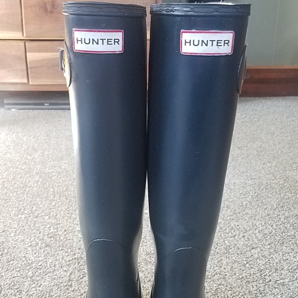 Navy Blue Huter Boots